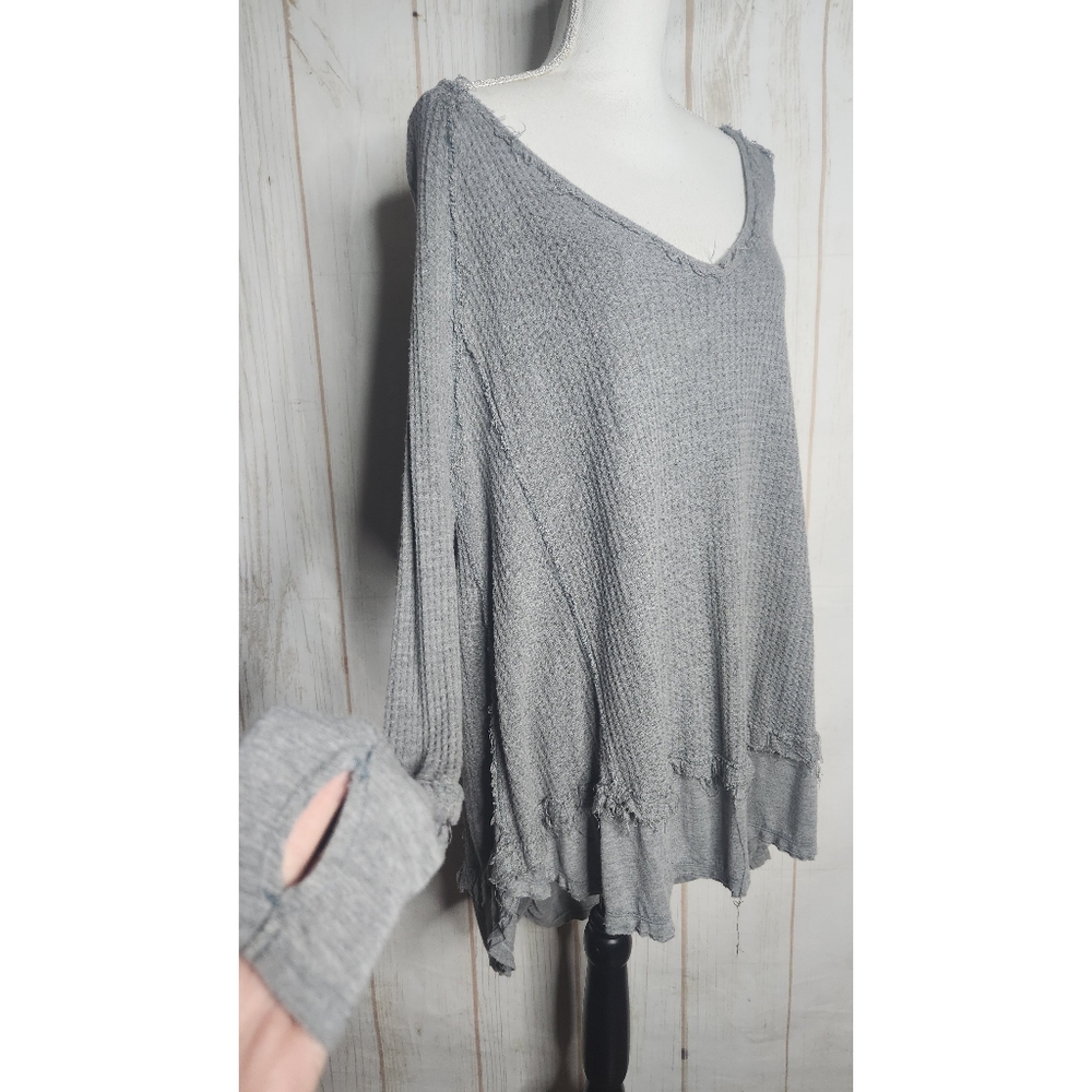 Free People We the Free Waffle Knit Thermal Top | Small - Picture 3 of 6